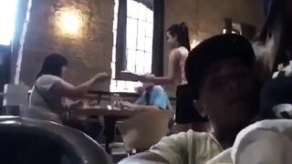 These days, you can't even fuck in a cafe without everyone s