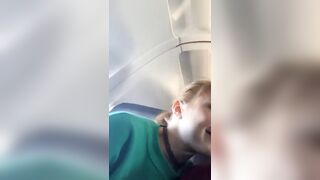 Blowjob on a plane