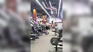 Fight in Vietnam gym. Adult bodybuilder tries to bully 19yo