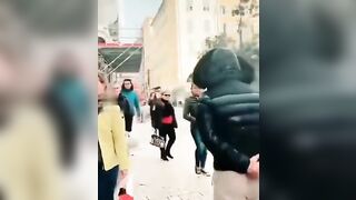 ..to intimidate Italian women by an Arab teen