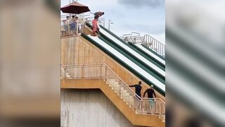 This guy waterslides