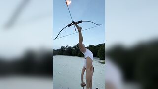 Archery with legs