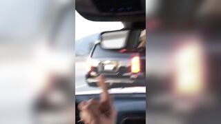 Latino Family Fights with a Racist Couple on the Freeway (GR