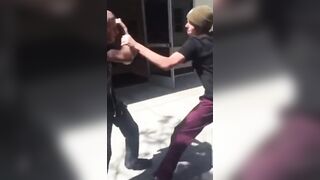 He was fighting a blind kid