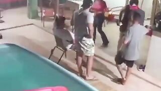 HMC while I try to walk in heels by the pool