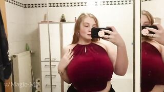 Me dropping my big boobs for you