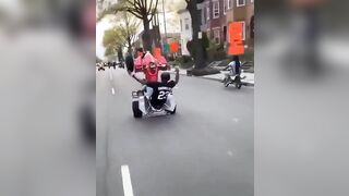 Let's do a side by side wheelie