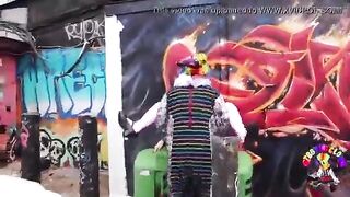 Gibby The Clown Pounds Fucktoyjude outside of smoke shop