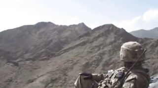 U.S Military casually taking care of some taliban scumbags