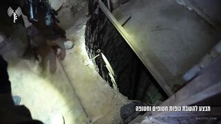 Yahalom unit investigating the tunnel system where murdered kidnapped Israelis were found