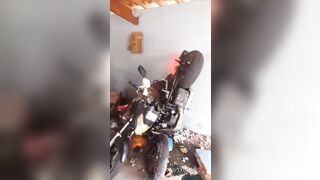 Aftermath Of Yesterday`s Wild Motorcycle Crash