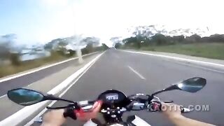 Brazilian Biker Fools Highway Robber