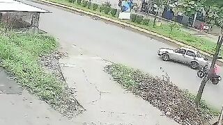 Delivery Driver Crashes Into Car