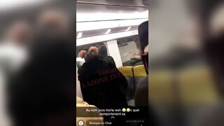 Fight on paris Metro