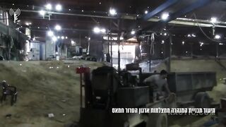 Footage seized by IDF in Gaza shows how a tunnel in Gaza was constructed