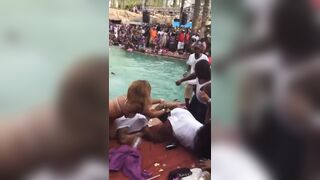 Fight Breaks Out at Pool Party