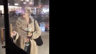 New York Woman Tears Down Israel/US flag