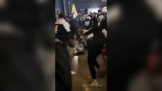 Cowboys Fans Fighting Each Other At Texas Stadium