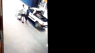 Man Walking With A GF Caught Lacking