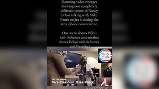 Jan 6th Footage Proving Nancy Pelosi Call to Pence for Help was Staged