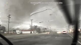 Tornado Hits Tennesee - Dashcam footage