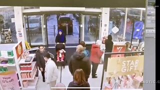 Car Crashes Through Front of Store in Liverpool, UK.