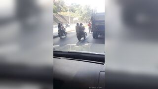 A Short Footage Of A Roadkill On Venezuelan Road