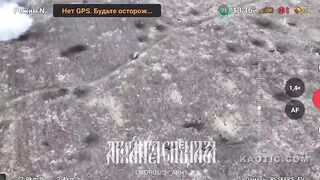 Destruction of Ukrainian infantry in the area of Novomikhailovka