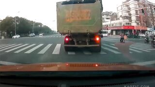 Garbage Truck Taking Life Of A Scooter Rider