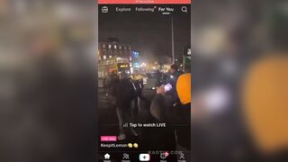 Thursday Night In Dublin: Garda getting attacked, his bike thrown off the bridge