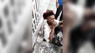 Punk Caught Robbing A Woman, Finds Karma