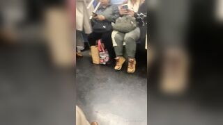 Thug attempts to slash the throat of a White man on the NYC subway