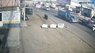 Mexican Man Throws Himself Under Dump Truck