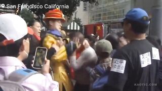 Fight Breaks Out Between Chinese Factions in SF During Xi Jinpings Visit