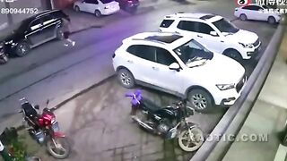 Man Uses Car to Ram Car into Business