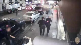 Knifeman Chased And Shot By LAPD Officers