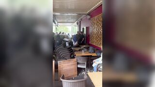 Car crashes into cafe injuring 4 people