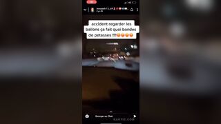 A Joyride In France Ends Withb Crash On Live