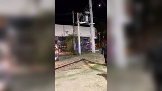 Argentinian Man Electrocuted By High Voltage Tower