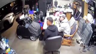 Tacoma, WA:  masked men robbing residents in garage at gunpoint
