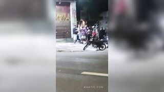 Captured Phone Snatcher Punched By Angry Man