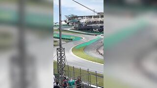 Formula One Car Crash Grandstand View