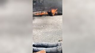 Kidnapper Set Ablaze By Mob In Haiti