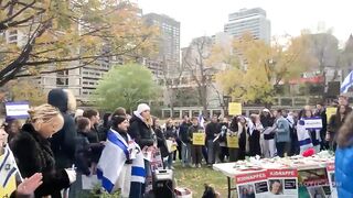 Guy Interrupts Pro-Israel Protest In Canada