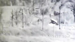 Group of invaders obliterated by Stugna anti tank missile