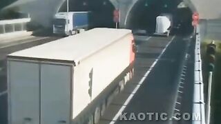 Tunnel crash in Slovenia