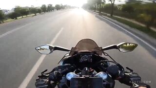 Chinese Biker Films His Own Wreck