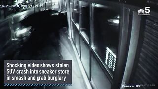 Chicago: Stolen SUV crash into sneaker store in smash and grab burglary