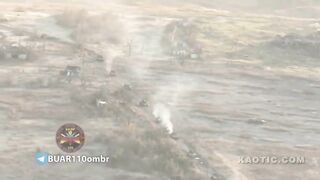 Russians Trying And Failing to Advance in Avdiivka