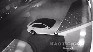 Criminals steal a vehicle during the night